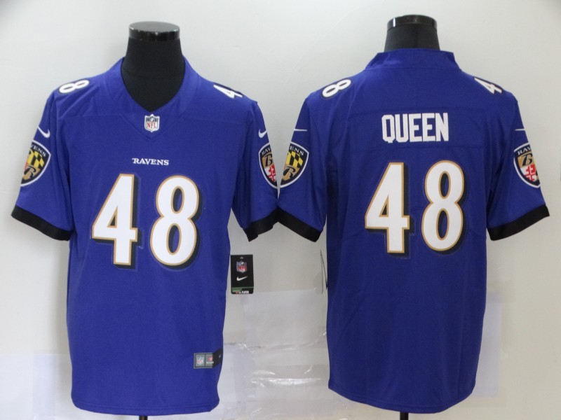 Men's Baltimore Ravens #48 Patrick Queen Purple NFL Vapor Untouchable Limited Jersey